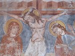 a gelencei római katolikus templom 14. századi falképébol részlet